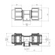 Трійник ПЕ Rozma 63х1 1/2"х63 РВ