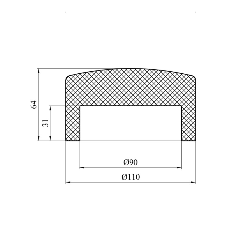 Заглушка PPR GrandiTherm 90 мм