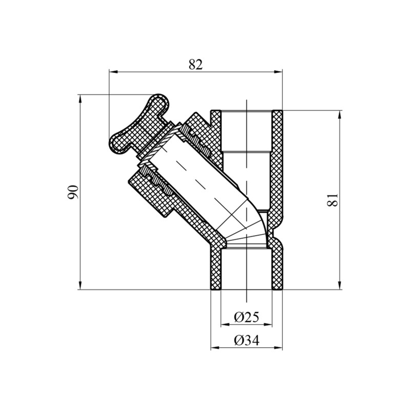Зворотний клапан PPR GrandiTherm 25 мм