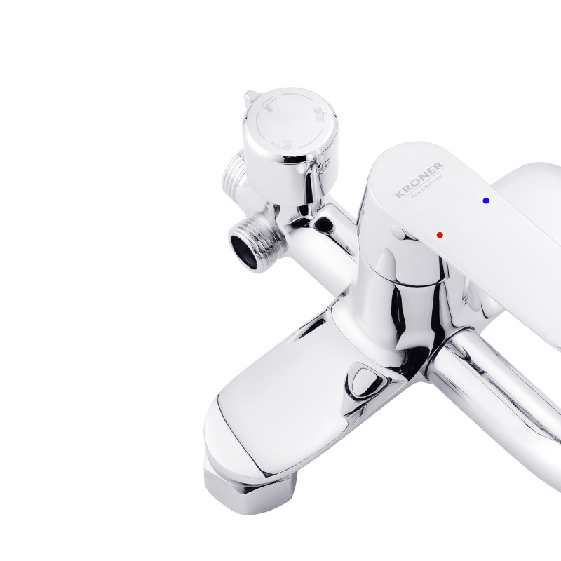 Набор 3 в 1 душова система Kroner Armada-C064K + змішувач Hagen-C010 + змішувач Bidet-C082