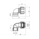 Коліно ПЕ SPT 20x3/4" РВ