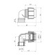 Коліно ПЕ SPT 25x3/4" РВ
