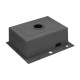 Кухонна мийка Kroner KRP Schwarze - 6050HM PVD (3.0/1.0 мм)