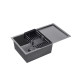 Кухонна мийка Kroner KRP Schwarze - 7844HM PVD (3/1 мм)
