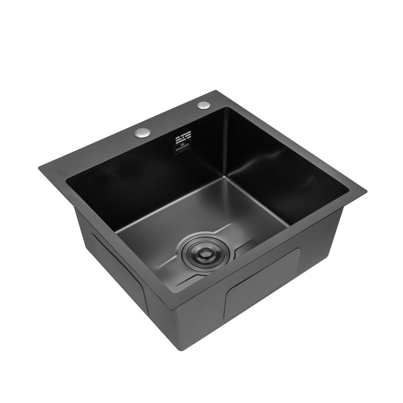 Кухонна мийка Kroner KRP Derby - 5050HM PVD (2,5/0,5 мм)