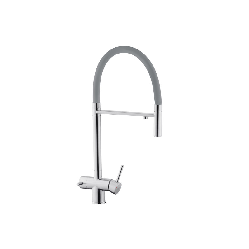 Змішувач для кухні з підключенням до фільтра Kroner KRP Edelstahl Klassisch - ESG03815GRA