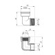 Кутник посилений LexLine 1/2" ВЗ латунний УК0122-В