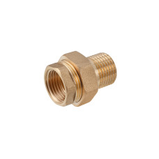 Згін-американка пряма полегшина LexLine 1/2" ВЗ під конус латунна УК0811-1В
