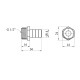 Штуцер LexLine 1/2" РЗ, D=14 мм латунний УК0008-4