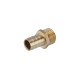 Штуцер LexLine 1/2" РЗ, D=16 мм латунний УК0008-5