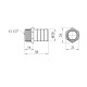 Штуцер LexLine 1/2" РЗ, D=20 мм латунний УК0008-7