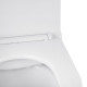 Унітаз підвісний безобідковий Kroner Harz WHI493736 RIMLESS з сидінням Slim Duroplast / Soft-close / Quick relase (KH493736WHIR)