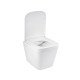 Унітаз підвісний безобідковий Kroner Eifel WHI493436 RIMLESS з сидінням Slim Duroplast / Soft-close / Quick relase (KE493436WHIR)