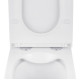 Унітаз підвісний безобідковий Kroner Eifel WHI493436 RIMLESS з сидінням Slim Duroplast / Soft-close / Quick relase (KE493436WHIR)