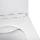 Унітаз підвісний безобідковий Kroner Eifel WHI493436 RIMLESS з сидінням Slim Duroplast / Soft-close / Quick relase (KE493436WHIR)