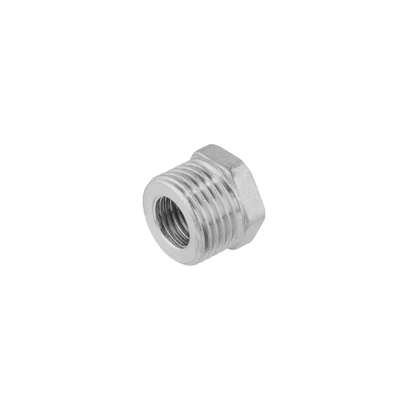 Футорка посилена під манометр LexLine 1/2"х1/4" ВЗ нікельована НК0703-Вн