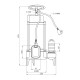 Насос фекальний Pumpman WQD25-11-0.75S Нmax 11 м Qmax 20 куб.м 750 Вт (нержавіюча сталь)