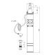 Насос глибинний шнековий Pumpman 4QGD2-100-0.75 кВт Нmax 135 м Qmax 2,4 куб.м 750 Вт