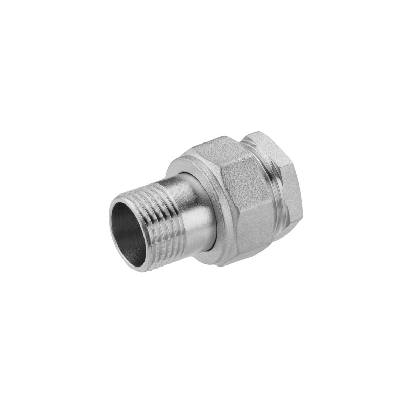 Згін-американка пряма посилена LexLine 1/2" ВЗ під конус нікельована НК0811-Вн