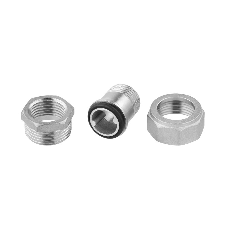 Згін-американка пряма посилена LexLine 1/2" ВЗ під конус нікельована НК0811-Вн