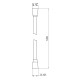 Шланг для душу Kroner KRM - C608 Anti-Twist 120 см