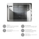 Дзеркало Kroner KRP Spiegel HR2 - 8060 з LED-підсвічуванням та антизапотіванням