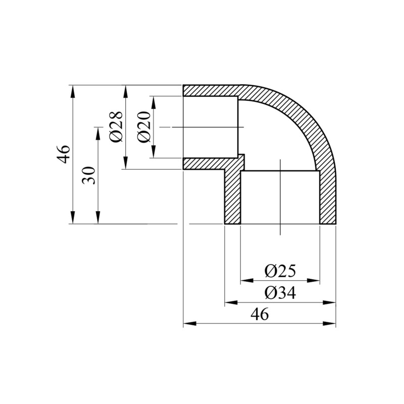 Коліно редукційне PPR GrandiTherm 25х20 мм