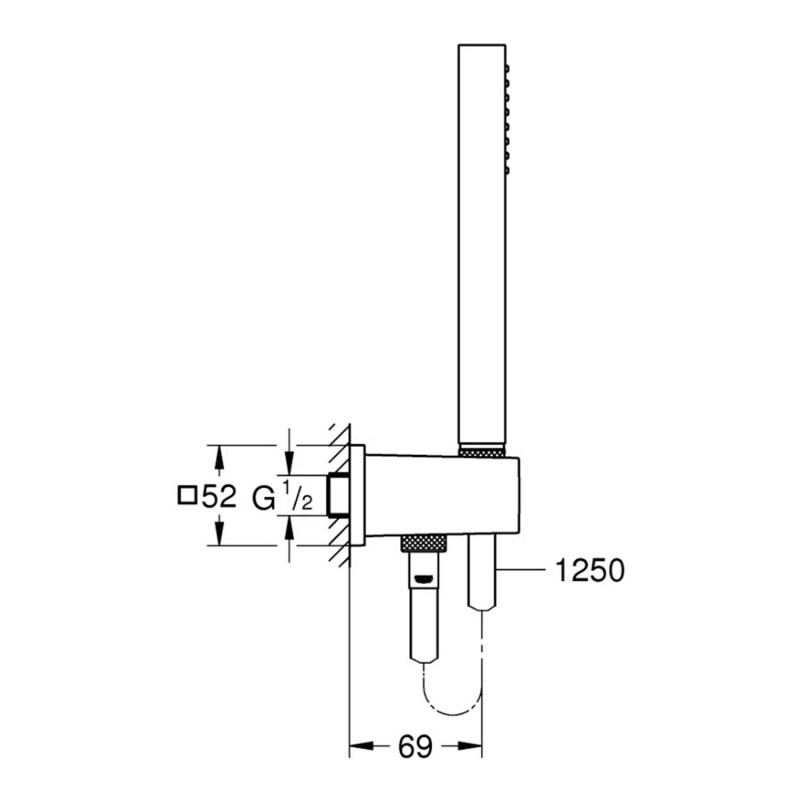 Душовий набір Grohe Euphoria Cube Stick  26405000