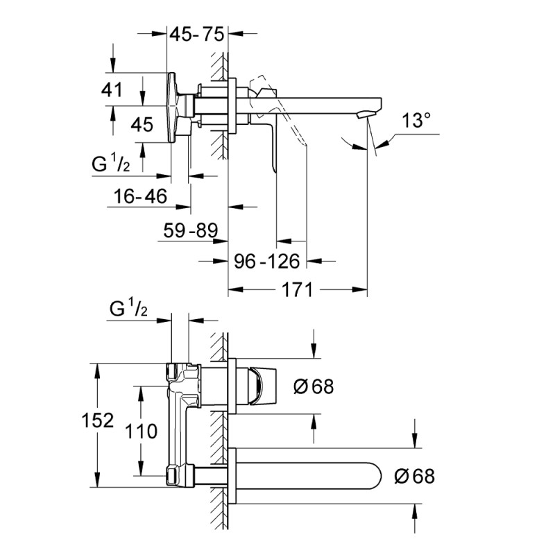 Змішувач для раковини Grohe BauLoop 20289000