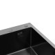 Кухонна мийка Kroner KRP Schwarze - 6350RHM PVD (3.0/1.0 мм)