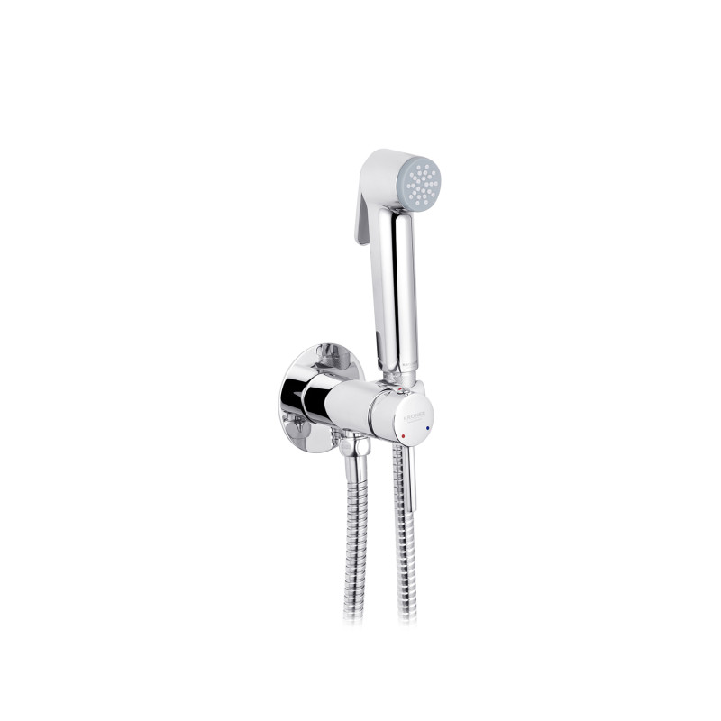 Набор 3 в 1 душова система Kroner Armada-C064K + змішувач Hagen-C010 + змішувач Bidet-C082