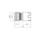 Конектор Bradas Stop Gold Line 1/2" GL5810B