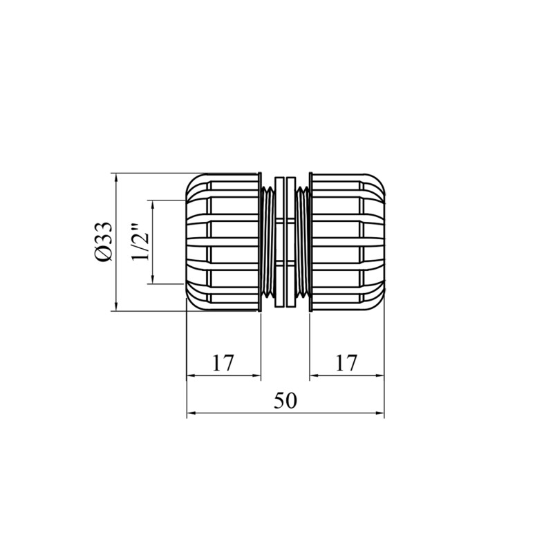 Муфта з'єднувальна Bradas Gold Line 1/2" GL5808