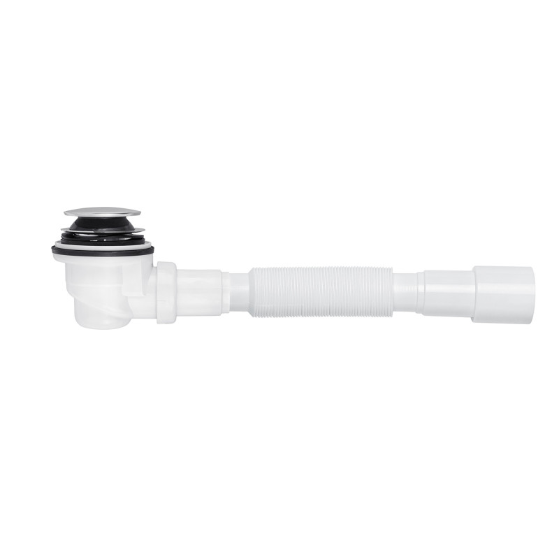 Сифон для душового піддона Kroner KRP - ST08 1 1/2"x60, D-64 з системою Сlick-Сlac, з гнучкою трубкою 40/50 мм
