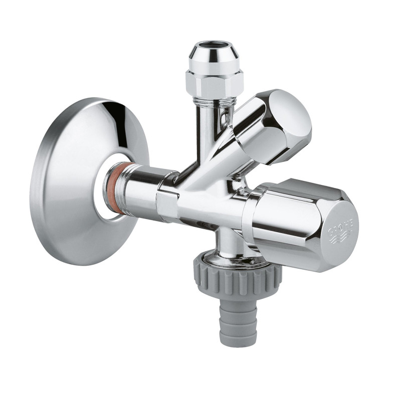 Кран приладовий Grohe 1/2"х3/8"х3/4" 22036000