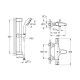 Змішувач для ванни Grohe Grohtherm 800 34567000 з душовим гарнітуром 27948001 (34567001)