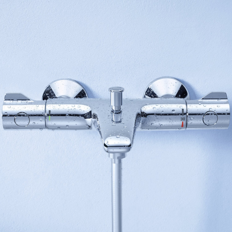 Змішувач для ванни Grohe Grohtherm 800 34567000 з душовим гарнітуром 27948001 (34567001)
