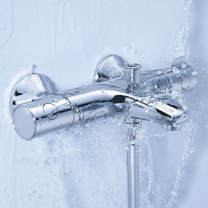 Змішувач для ванни Grohe Grohtherm 800 34567000 з душовим гарнітуром 27948001 (34567001)