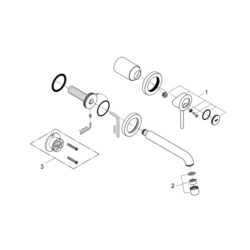 Змішувач для раковини Grohe BauClassic 2029200C