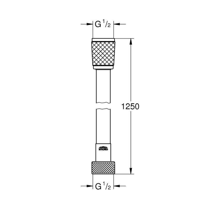 Шланг для душу Grohe VitalioFlex Trend 1250 мм 22114000