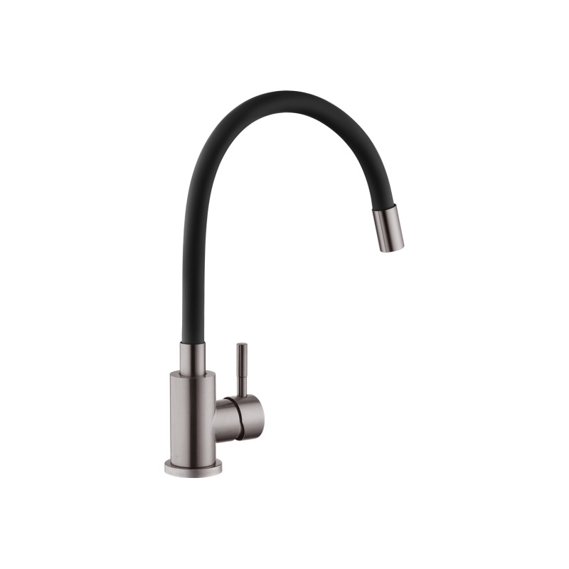 Змішувач для кухні Kroner KRP Edelstahl Klassisch - PVD035BLK