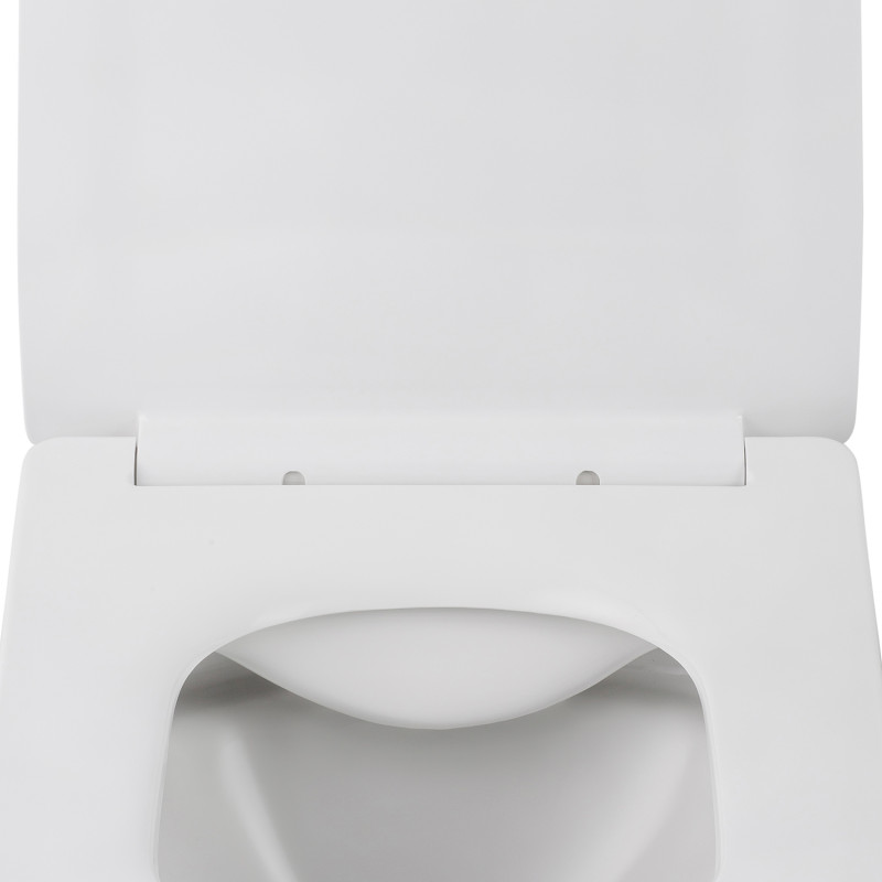 Унітаз підвісний безобідковий Kroner Eifel WHI523629 RIMLESS з сидінням (KE523629WHIR)