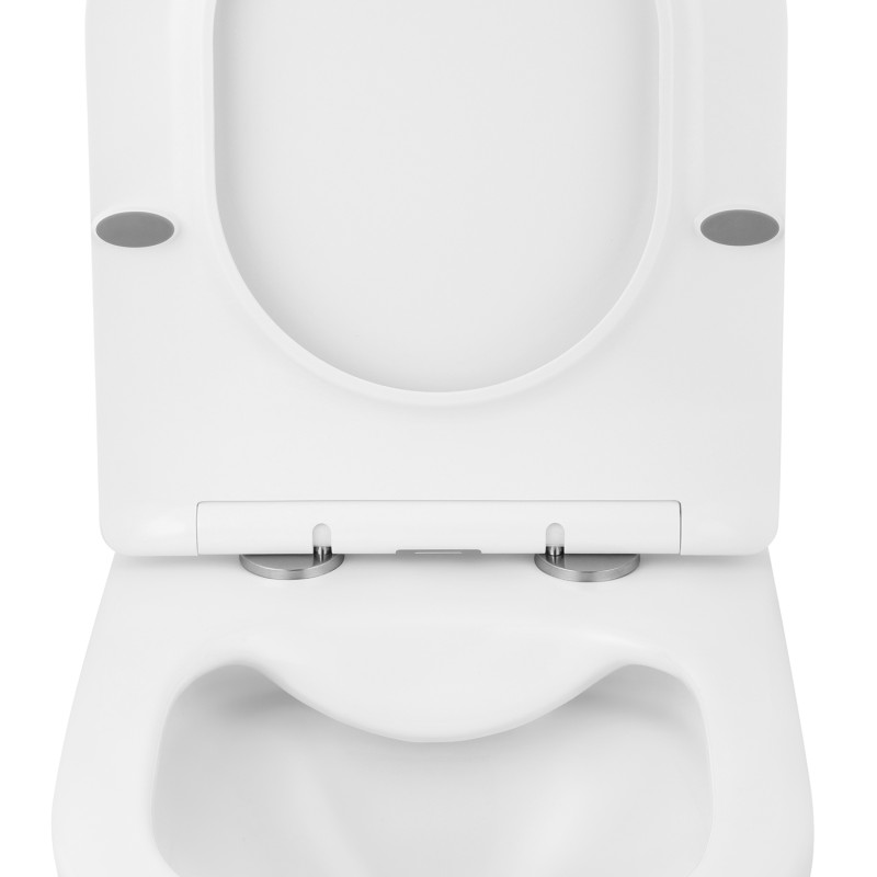 Унітаз підвісний безобідковий Kroner Harz WHI523632 RIMLESS з сидінням (KH523632WHIR)