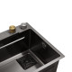Кухонна мийка Kroner KRP Schwarze - SET7545HM PVD (3.0/0.8 мм)