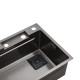 Кухонна мийка Kroner KRP Schwarze - SET7545HM PVD (3.0/0.8 мм)