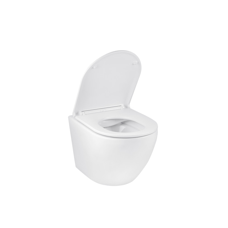 Комплект 4 в 1: Інсталяція GROHE Solido 3 в 1 3884966Q + Унітаз безобідковий Kroner Harz WHI493736 RIMLESS з сидінням Slim Duroplast/Soft-close/ Quick relase KH493736WHIR (3884966KH493736)