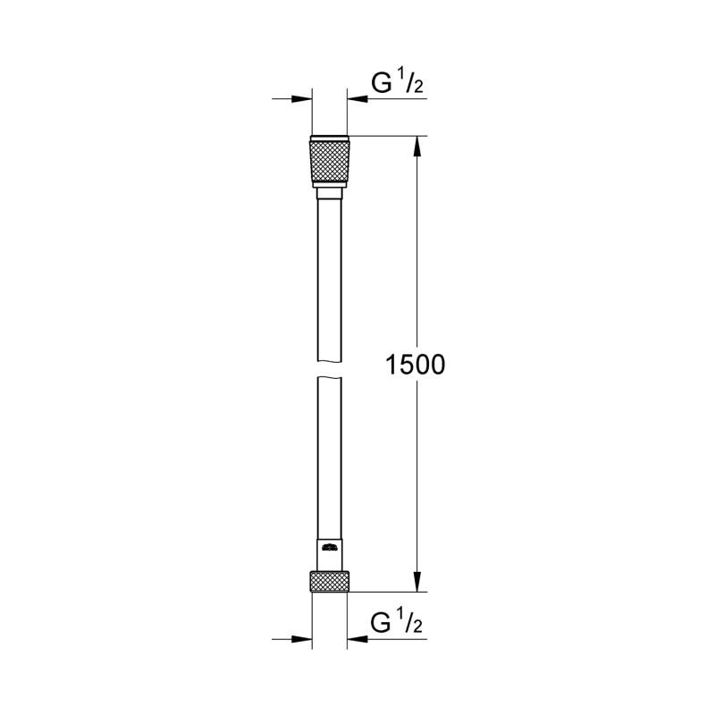 Шланг для душу Grohe VitalioFlex Silver TwistStop 1500 мм 27505001