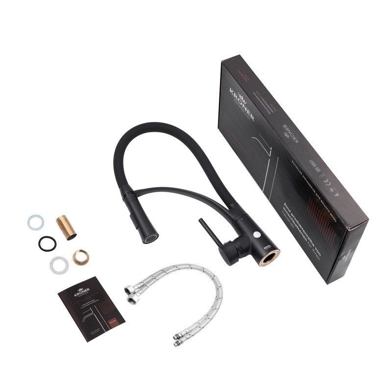 Змішувач для кухні Kroner KRP Ersel - SCH03393BLK