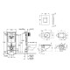 Комплект 4 в 1: Інсталяція Grohe Rapid SL 3 в 1 38772001 + Унітаз безобідковий Kroner Armada WHI513636 RIMLESS з сидінням Slim Duroplast / Soft-close / Quick relase (38772001KA513636)