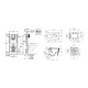 Комплект 4 в 1: Інсталяція Grohe Rapid SL 3 в 1 38772001 + Унітаз безободковий Kroner Eifel WHI523629 RIMLESS з сидінням Slim Duroplast / Soft-close / Quick relase KE523629WHIR (38772001KE523629)